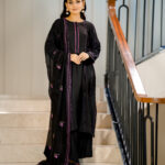 Black Cottonet Shirt and pants for eid