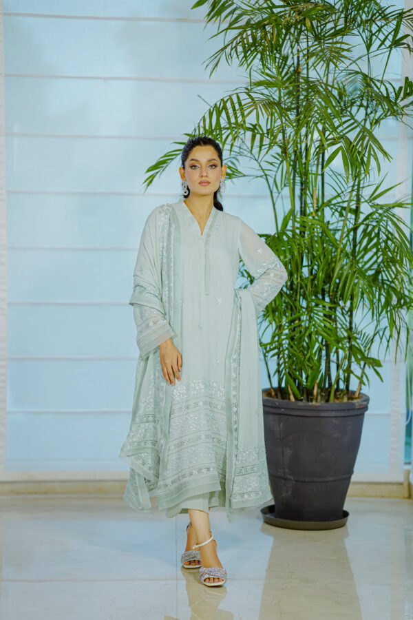 Sea Green Chiffon Shirt