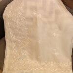hand made organza tarkashi dupatta