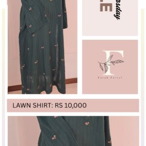 Lawn Shirt Hand Embroidered Work